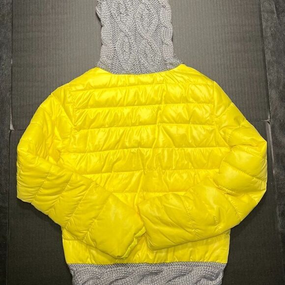 Hooded Yellow Bomber Jacket - Picture 3 of 9